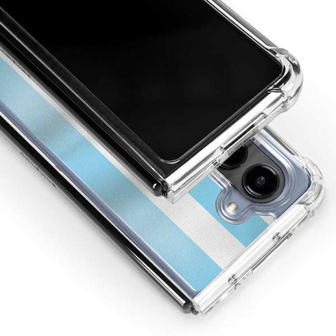 Argentina Soccer Flag Galaxy Z Fold5 5G Clear Case